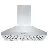 36'' Island Mount Range Hood in Stainless Steel