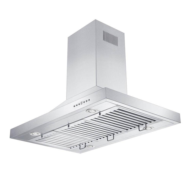 Z-Line - 36'' Island Mount Range Hood in Stainless Steel