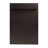 Z-Line - 18'' Top Control Dishwasher in Oil-Rubbed Bronze with Stainless Steel Tub and Traditional Style Handle - Oil-Rubbed Bronze
