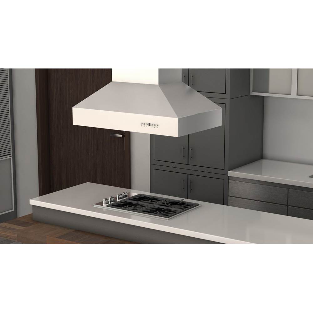 48'' Outdoor Island Mount Range Hood in Stainless Steel