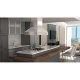 48'' Outdoor Island Mount Range Hood in Stainless Steel