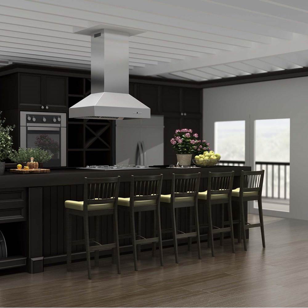 48'' Outdoor Island Mount Range Hood in Stainless Steel