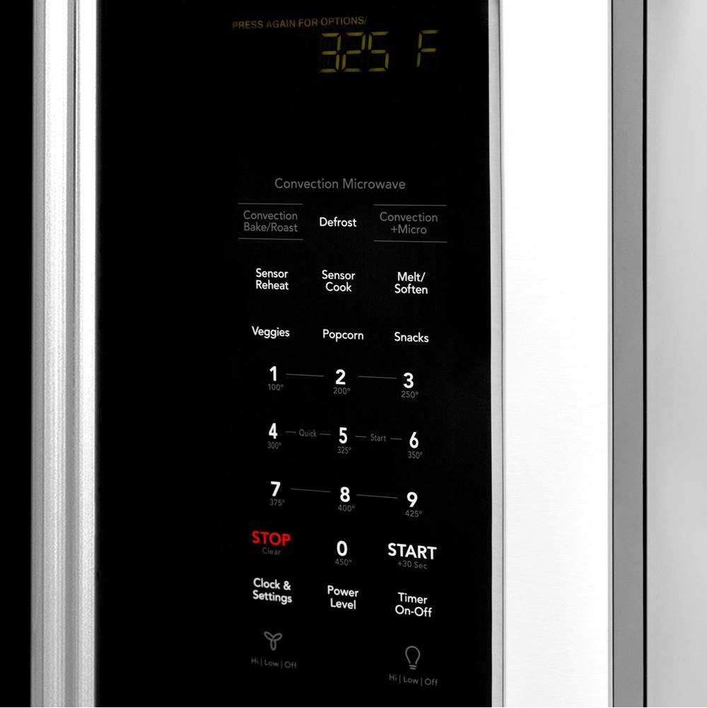 Over the Range Microwave Oven in Stainless Steel with Modern Handle