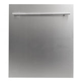 Z-Line - 24 in. Black Stainless Top Control Dishwasher with Stainless Steel Tub and Modern Style Handle, 52dBa - Black Stainless Steel