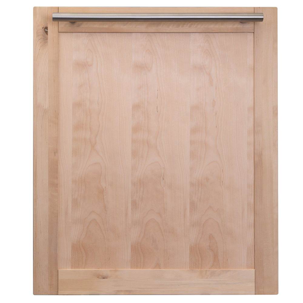 Z-Line - 24'' Top Control Dishwasher in Unfinished Wood with Stainless Steel Tub and Modern Style Handle - Unfinished Wood