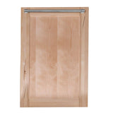 Z-Line - 18'' Top Control Dishwasher in Unfinished Wood with Stainless Steel Tub and Traditional Style Handle - Unfinished Wood