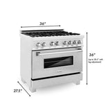 48'' 6.0 cu. ft. Electric Oven and Gas Cooktop Dual Fuel Range with Griddle in Fingerprint Resistant Stainless