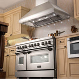 48'' Professional Wall Mount Range Hood in Stainless Steel