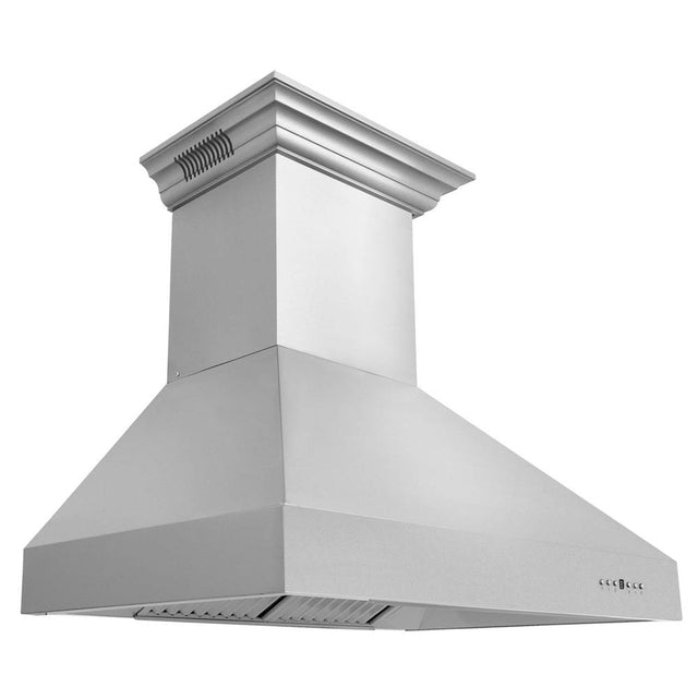 Z-Line - 30'' Professional Wall Mount Range Hood in Stainless Steel with Built-in CrownSound Bluetooth Speakers