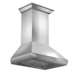 48'' Professional Wall Mount Range Hood in Stainless Steel with Crown Molding