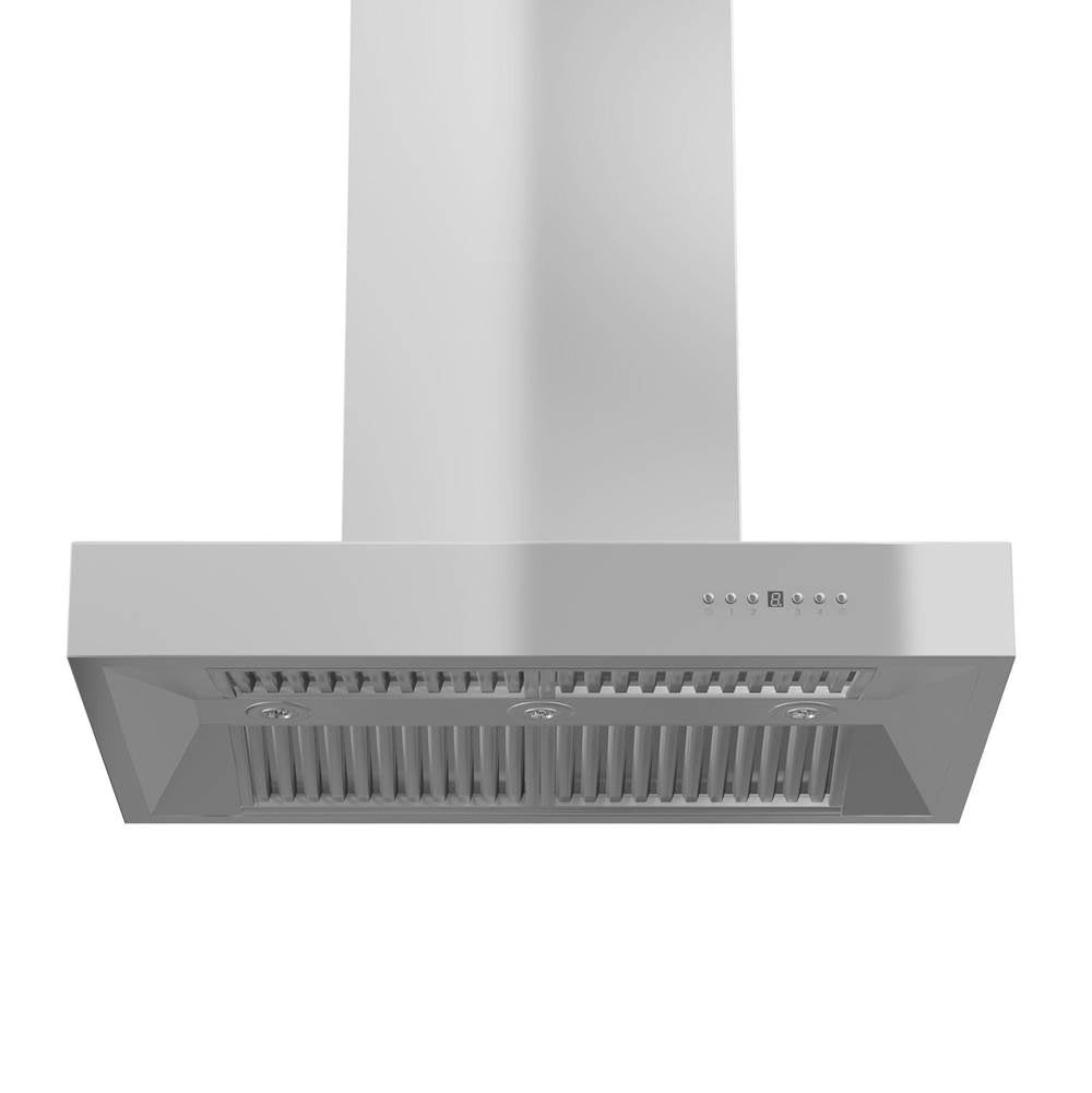 36'' Remote Blower Island Mount Range Hood in Stainless Steel
