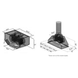 46'' Remote Blower Range Hood Insert in Stainless Steel
