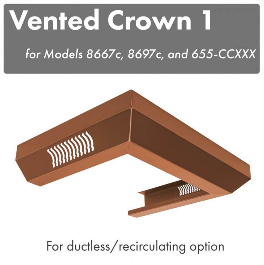 Z-Line - Vented Crown Molding Profile 1 for Wall Mount Range Hood (8667C)