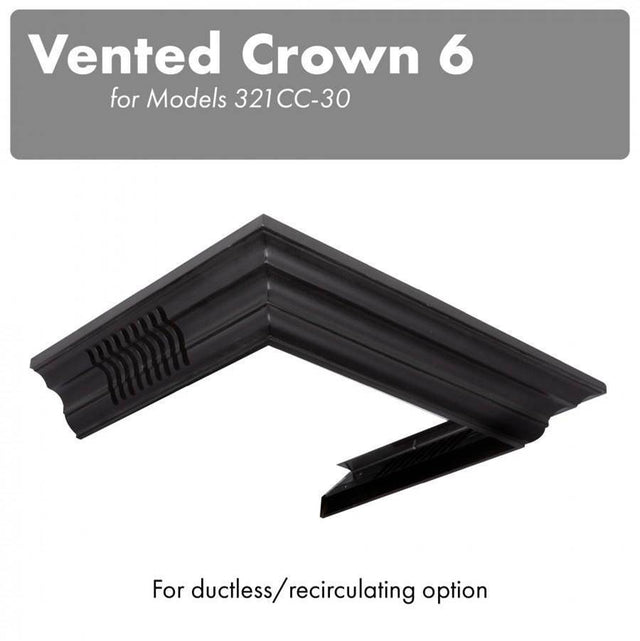 Z-Line - Vented Crown Molding Profile 6 for Wall Mount Range Hood