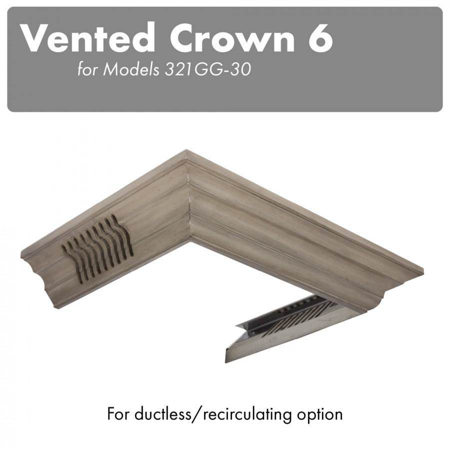 Z-Line - Vented Crown Molding Profile 6 for Wall Mount Range Hood