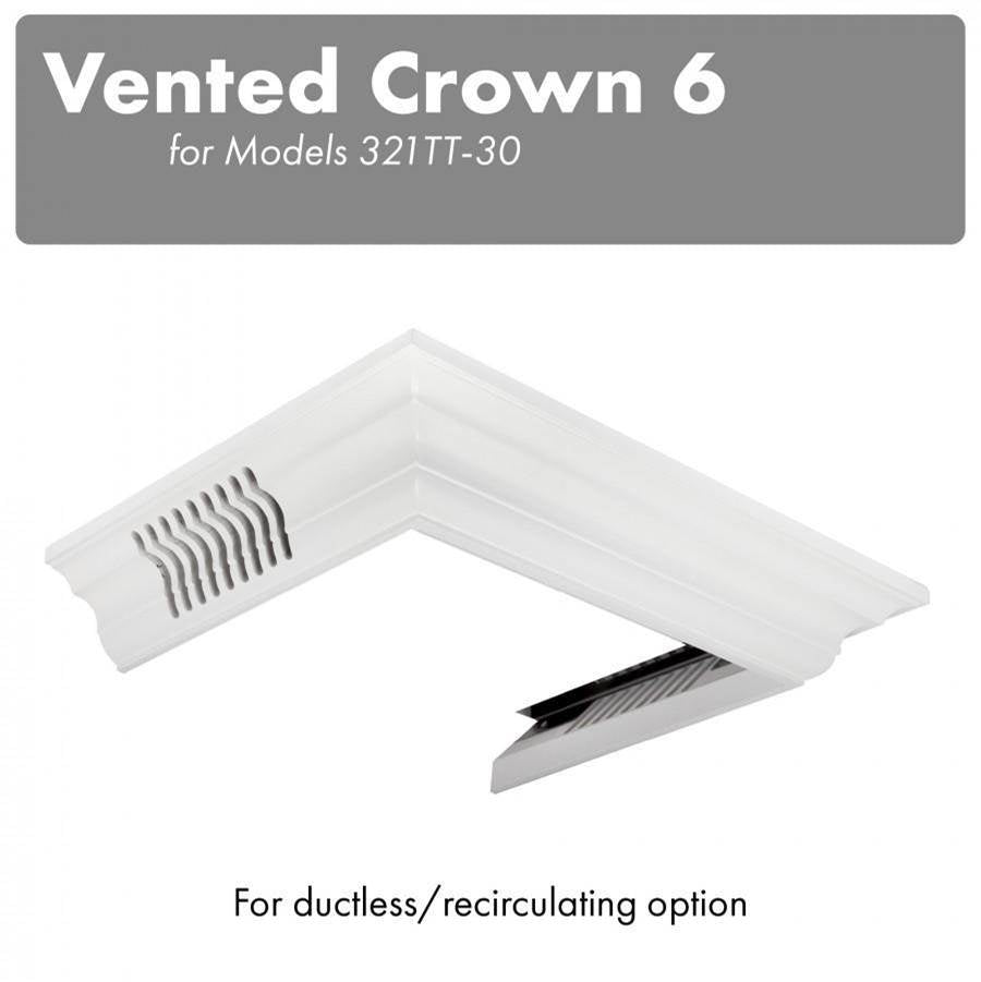 Z-Line - Vented Crown Molding Profile 6 for Wall Mount Range Hood