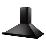48'' Wall Mount Range Hood in Black Stainless Steel