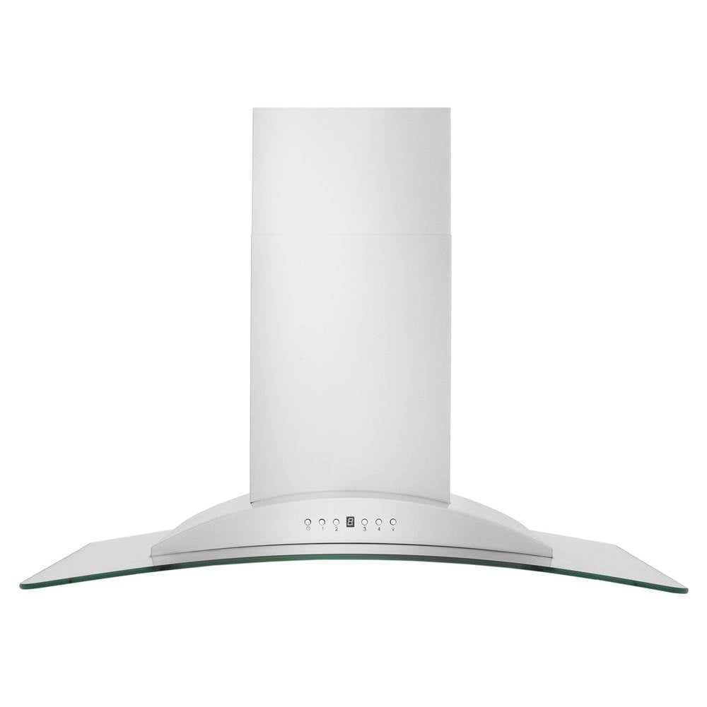 36'' Wall Mount Range Hood in Stainless Steel & Glass