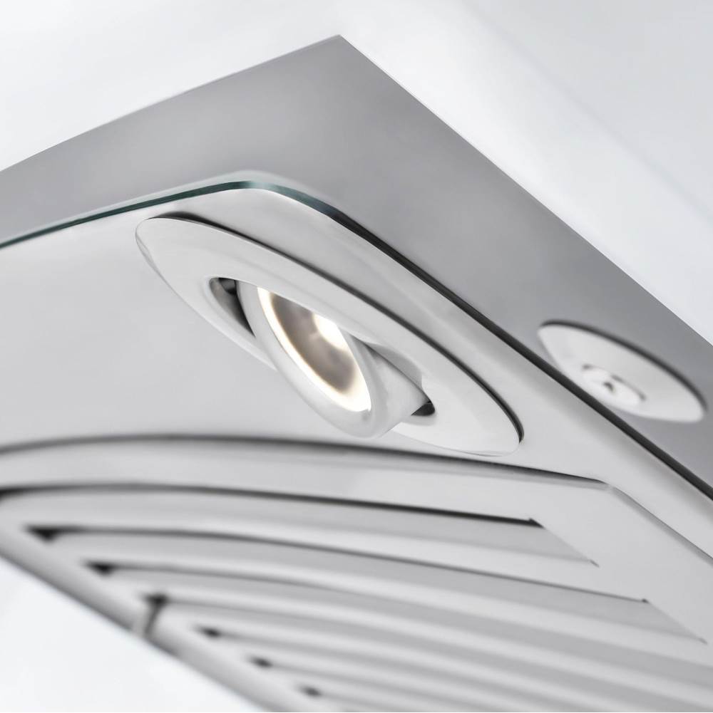 36'' Wall Mount Range Hood in Stainless Steel & Glass