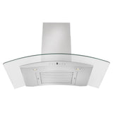 Z-Line - 48'' Wall Mount Range Hood in Stainless Steel & Glass