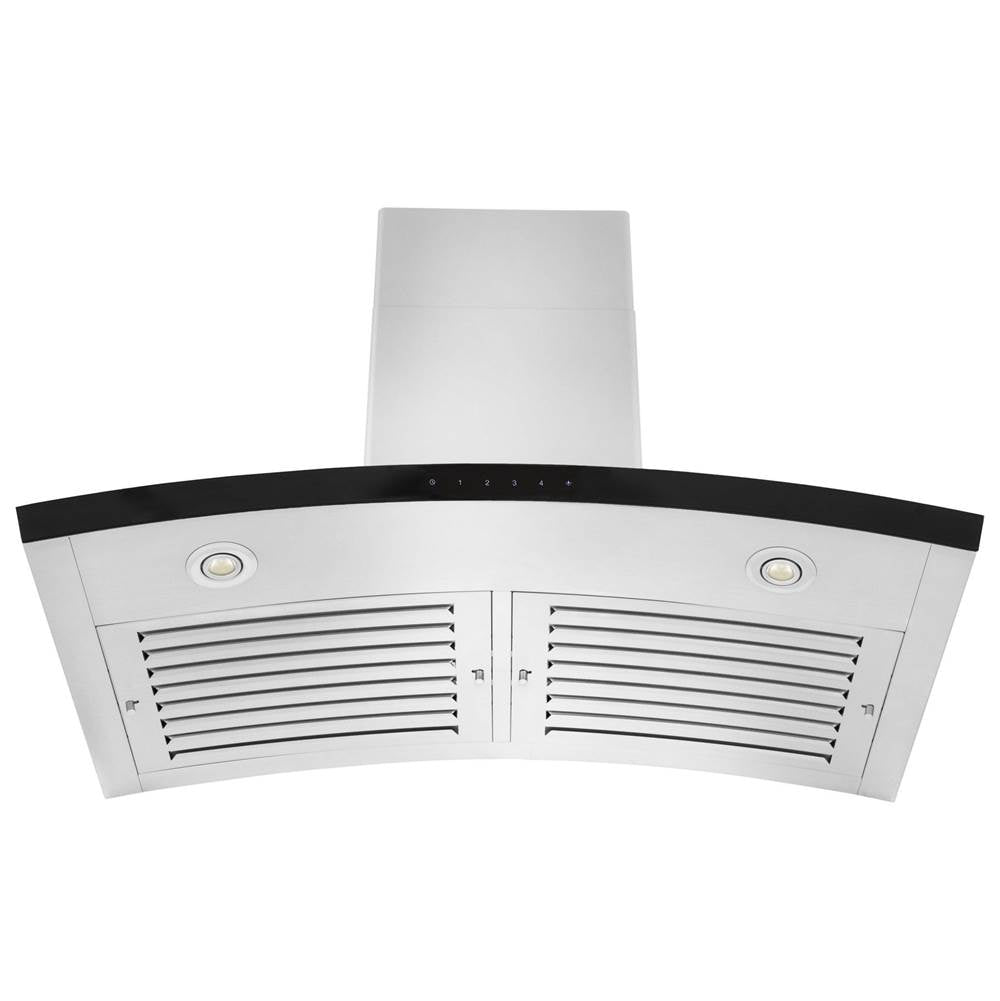 Z-Line - 30'' Wall Mount Range Hood in Stainless Steel & Glass