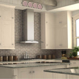 36'' Wall Mount Range Hood in Stainless Steel & Glass