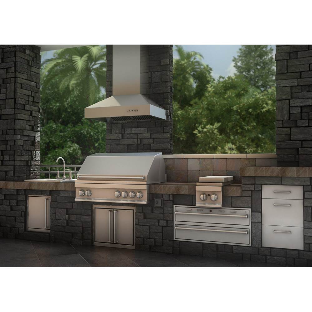 48'' Remote Blower Wall Mount Range Hood in Stainless Steel