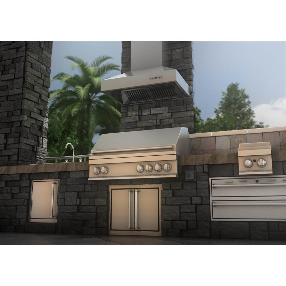 48'' Remote Blower Wall Mount Range Hood in Stainless Steel