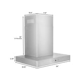 48'' Wall Mount Range Hood in Stainless Steel