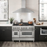48'' Wall Mount Range Hood in Stainless Steel