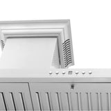 48'' Wall Mount Range Hood in Stainless Steel with Built-in CrownSound Bluetooth Speakers