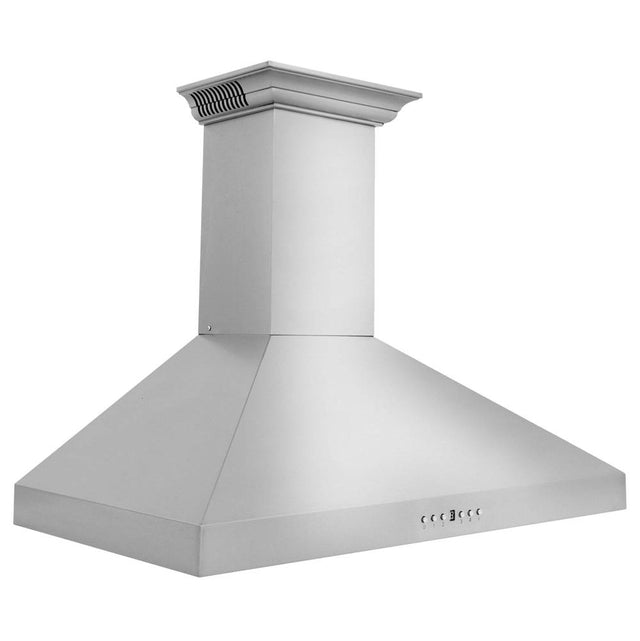 Z-Line - 30'' Wall Mount Range Hood in Stainless Steel with Built-in CrownSound Bluetooth Speakers