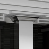 48'' Wall Mount Range Hood in Stainless Steel with Crown Molding