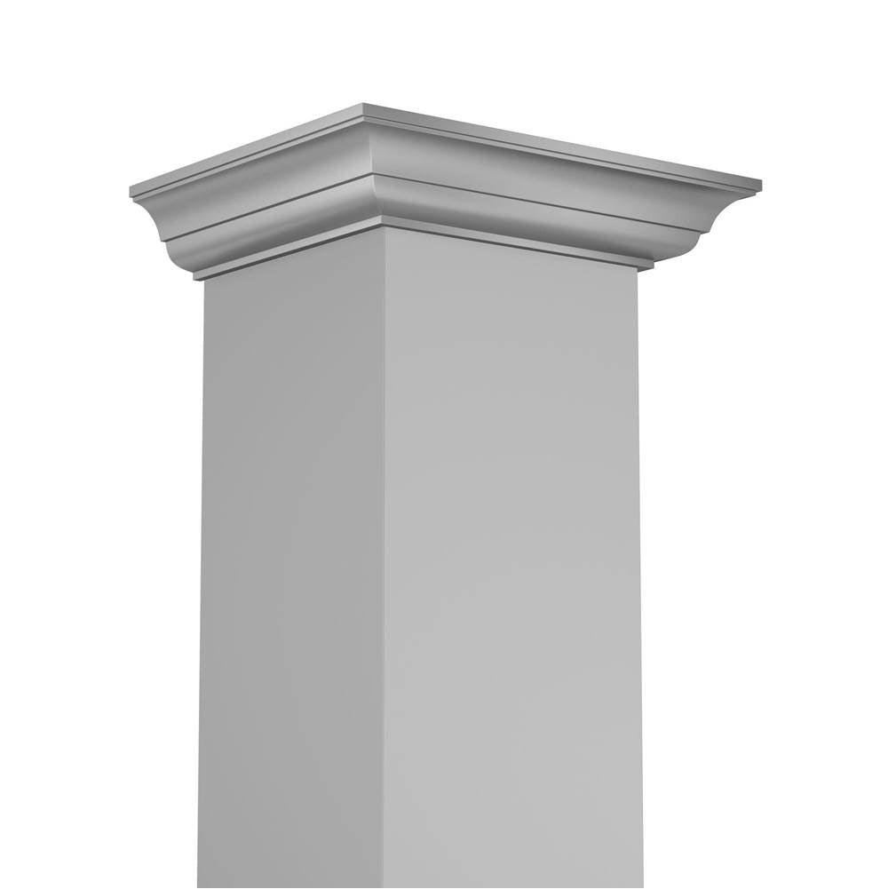 48'' Wall Mount Range Hood in Stainless Steel with Crown Molding