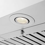 48'' Wall Mount Range Hood in Stainless Steel with Crown Molding