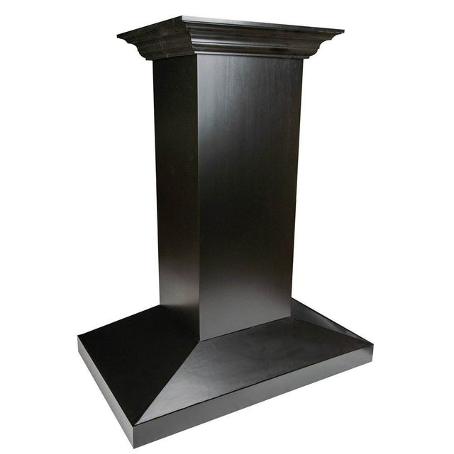 Z-Line - 30'' Wooden Island Mount Range Hood in Black - Includes Motor