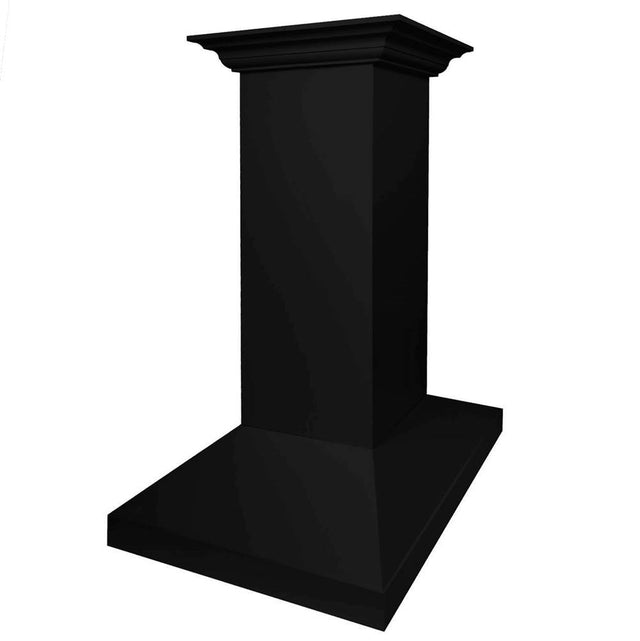 Z-Line - 36'' Wooden Island Mount Range Hood in Black - Includes Motor