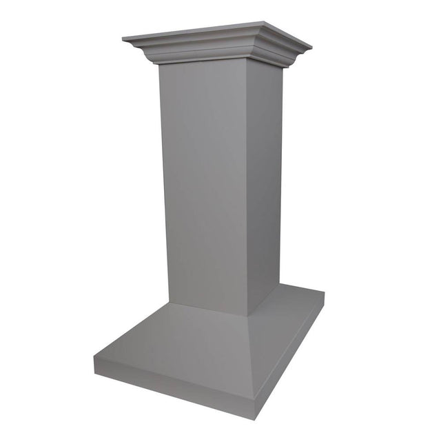 Z-Line - 30 in. Wooden Island Mount Range Hood in Gray - Includes  Motor