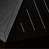36'' Wooden Wall Mount Range Hood in Black - Includes Motor