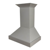 Z-Line - 48'' Wooden Wall Mount Range Hood in Gray - Includes Motor