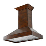 48'' Wooden Wall Mount Range Hood in Walnut - Includes Motor