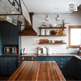 48'' Wooden Wall Mount Range Hood in Walnut - Includes Motor