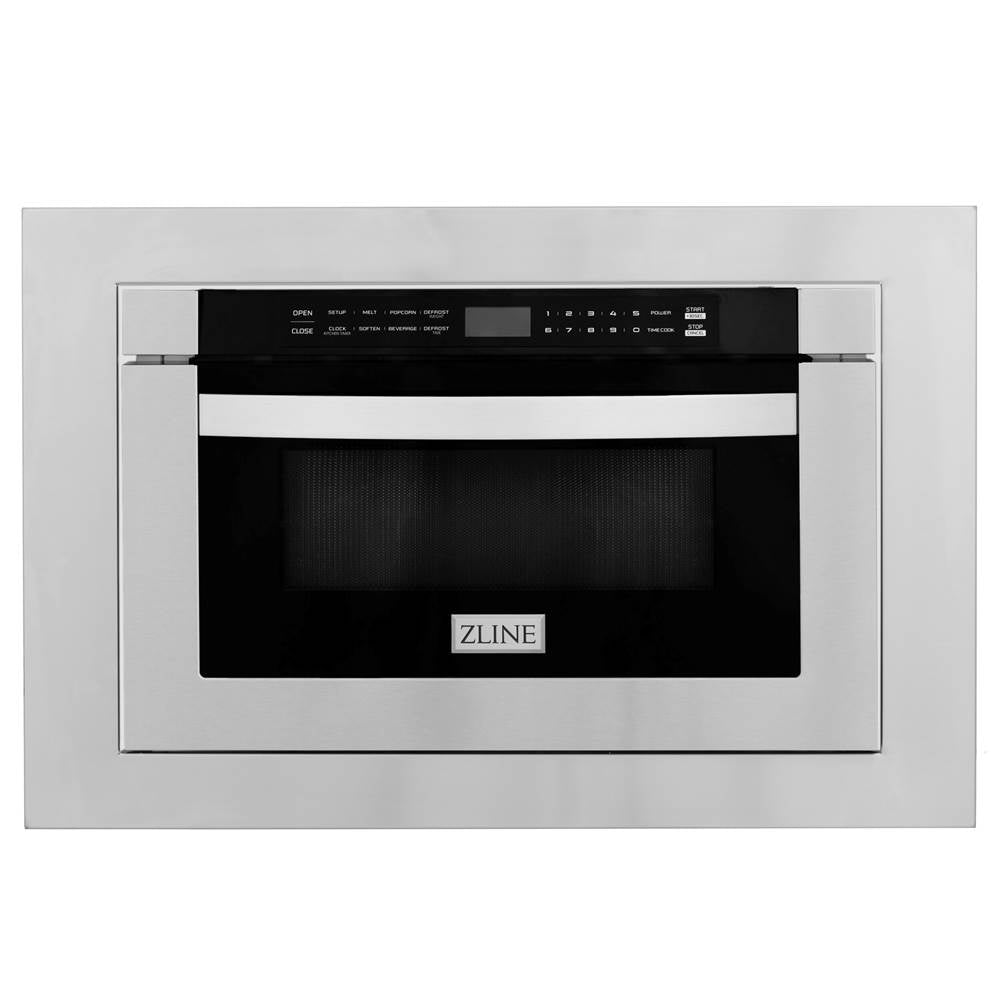 Z-Line - 24'' 1.2 cu.' Stainless Steel Microwave Drawer with 30'' Trim Kit