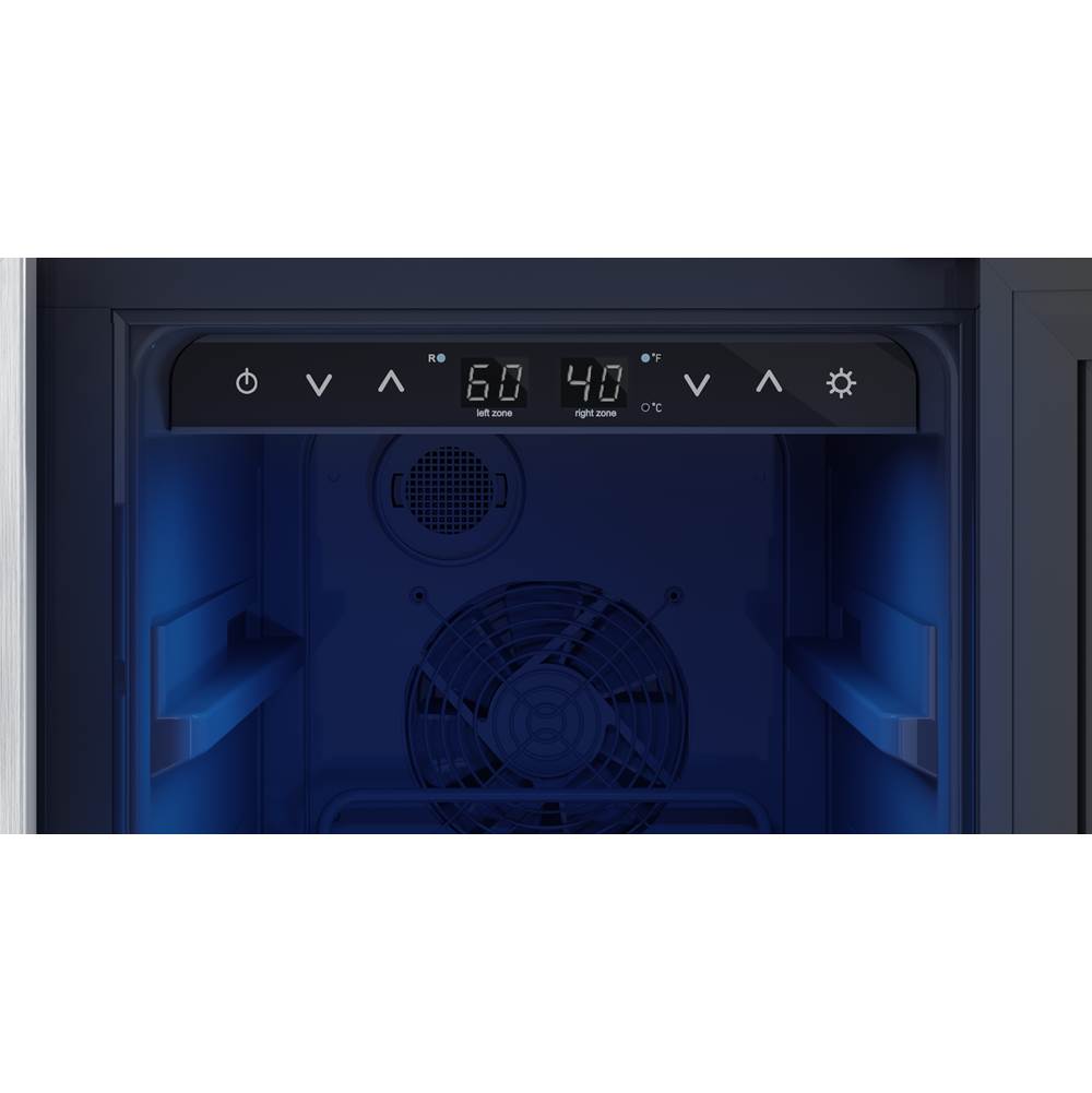 Brisas Wine Bev Cooler, 24in UC, SS+Gls, Fr Dr, 2Z