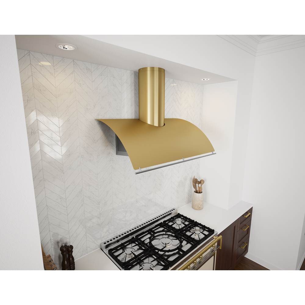 Okeanito, 42in, Brushed Gold, LED, BODY ONLY