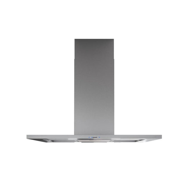 Zephyr - Modena, Island, 90cm, SS and Glass, LED, ACT - Stainless Steel