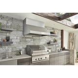 Cypress Wall Outdoor, 54in, LED, SS, 1200 CFM