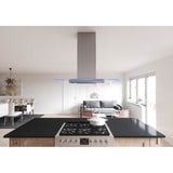Verona, Island, 90cm, SS and Glass, LED, ACT