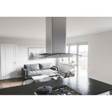 Milano Connect Island, 90cm, SS and Glass, LED, ACT