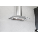 Milano Connect Wall, 90cm, SS and Glass, LED, ACT